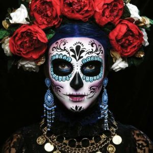 Photo de femme lors du Dia de los Muertos