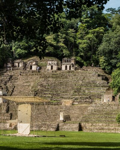 Vue de l'ensemble du site de Bonampak