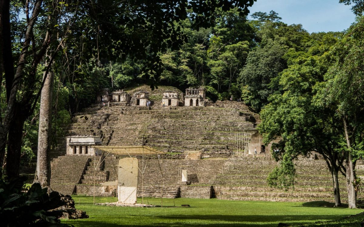 Vue de l'ensemble du site de Bonampak
