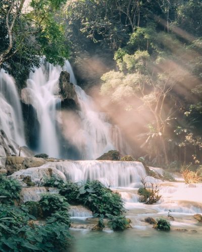Vue de l'une des cascades de Chiflon