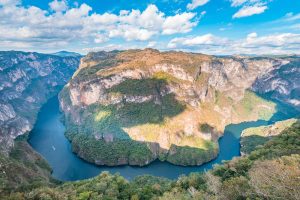 Aerial photograph of Sumidero Canyon