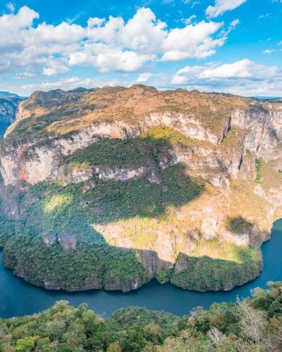 Aerial photograph of Sumidero Canyon